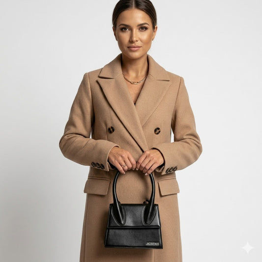 Valentina Moreau | Luxury Double-Breasted Long Coat For Women