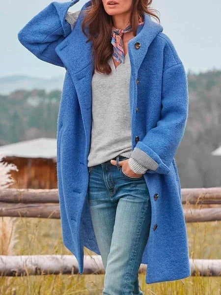 Audrey Women's Coat in Soft Wool – Elegant, Warm & Versatile for Winter