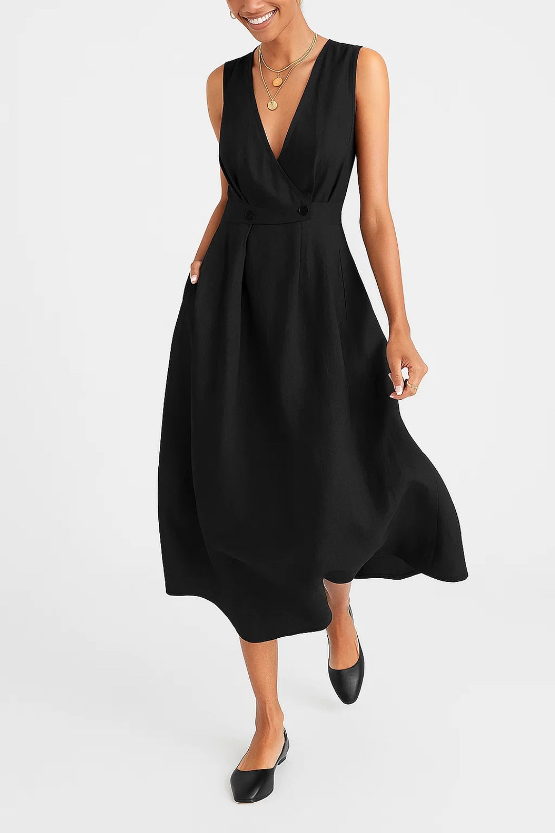 Alicia Robe Femme – Lightweight & Breathable Linen Dress with Casual Chic Summer Cut