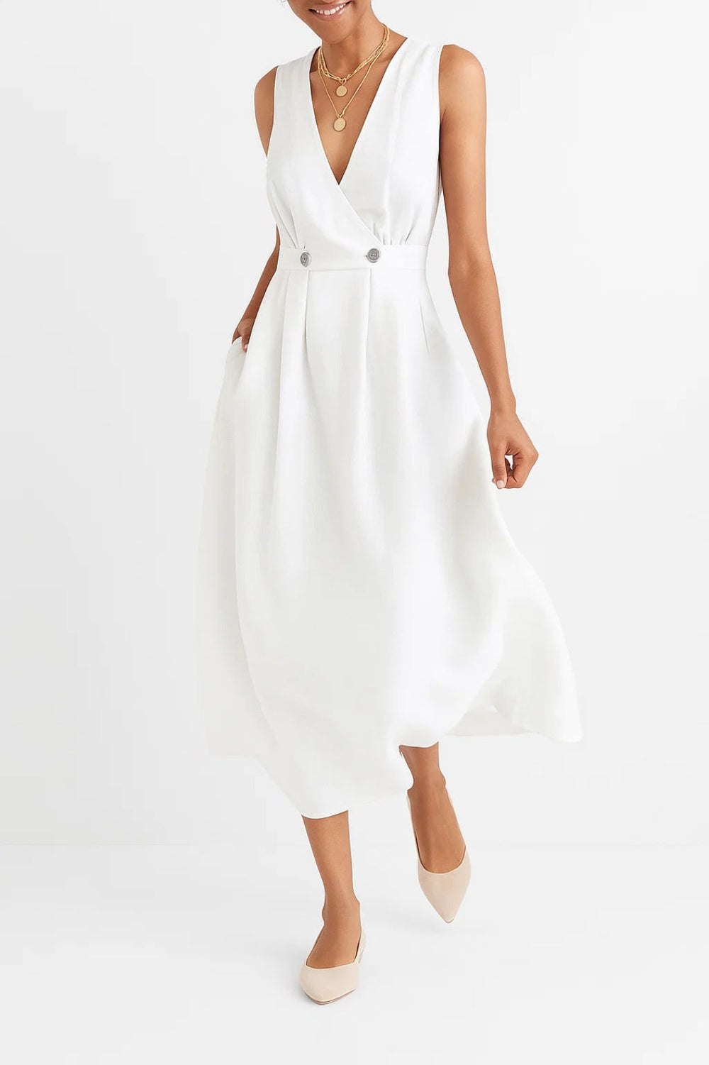Alicia Robe Femme – Lightweight & Breathable Linen Dress with Casual Chic Summer Cut