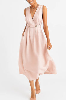 Alicia Robe Femme – Lightweight & Breathable Linen Dress with Casual Chic Summer Cut