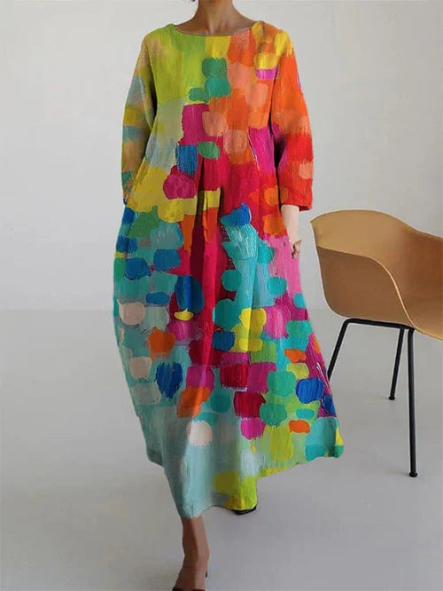 Antonella Floral Dress – Lightweight summer dress in 100% cotton with a romantic print and a comfortable fit