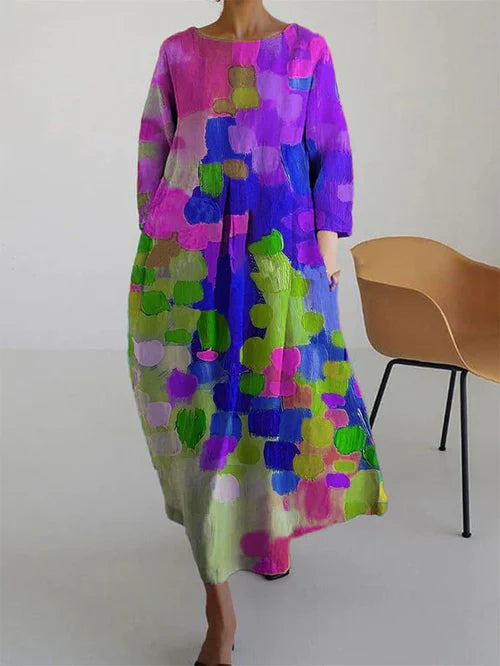 Antonella Floral Dress – Lightweight summer dress in 100% cotton with a romantic print and a comfortable fit
