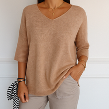 Coraline V-Neck Sweater Women – Fine Knit, Soft & Elegant for a Refined Style