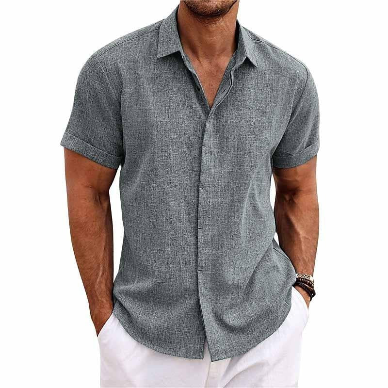 Polo Homme Joshua – Short Sleeves, Button Closure & Comfortable Fit for Daily Use