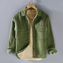 Emerson Corduroy Velvet Jacket Men – Warm Fleece Lining & Casual Style