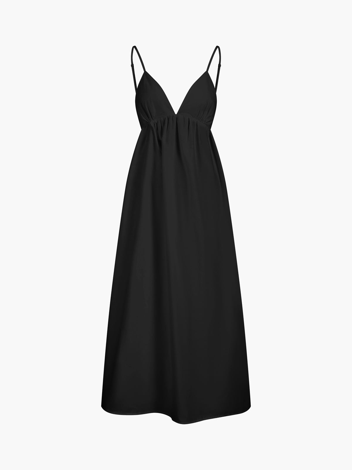 Camille Long Dress Women – Light Summer Dress with Open Back & Elegant Flowing Cut
