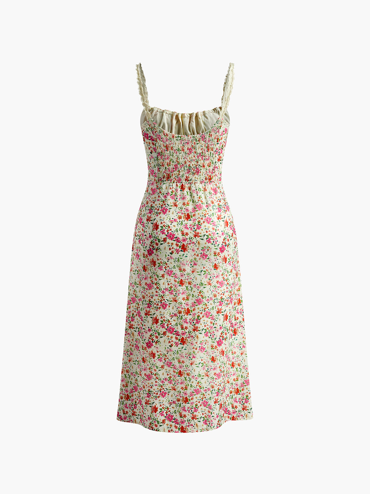 Élodie Midi Dress Woman – Elegant Floral Dress with Feminine Cut for Summer & Chic Occasions