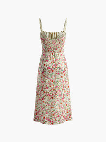 Élodie Midi Dress Woman – Elegant Floral Dress with Feminine Cut for Summer & Chic Occasions