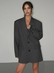 Lorène Women's Blazer – Oversize Blazer with Classic Lapels & Timeless Elegant Cut