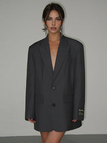 Lorène Women's Blazer – Oversize Blazer with Classic Lapels & Timeless Elegant Cut