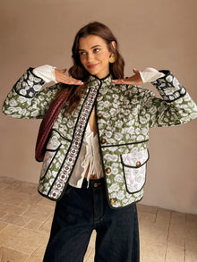 Lennox Quilted Floral Jacket – Multicolor, Bohemian and Authentic for a Unique Style