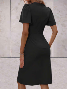 Harper Women's Wrap Dress – Elegant Crossed Dress with V-Neck & Adjustable Fit for Any Occasion
