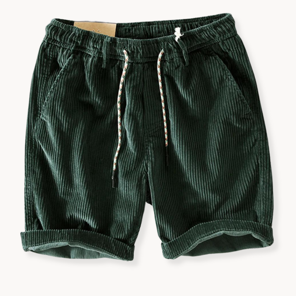 Shorts in Velvet Men Keith – Adjustable Summer Shorts in Soft Cotton with Comfortable Fit
