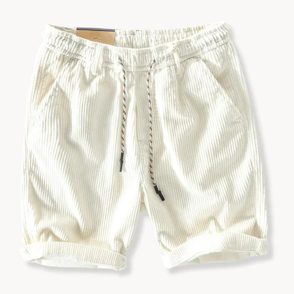 Shorts in Velvet Men Keith – Adjustable Summer Shorts in Soft Cotton with Comfortable Fit