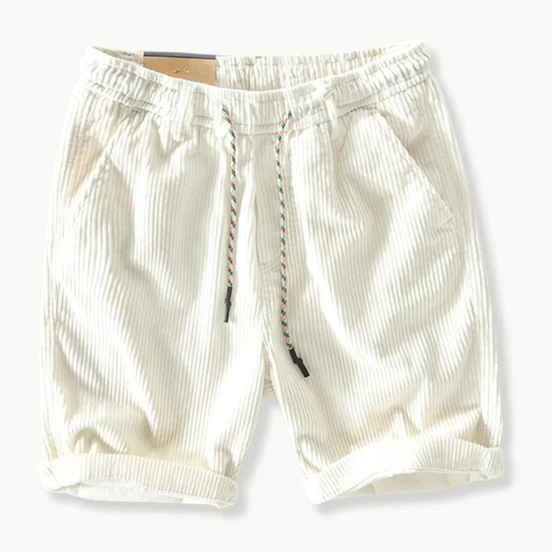 Shorts in Velvet Men Keith – Adjustable Summer Shorts in Soft Cotton with Comfortable Fit
