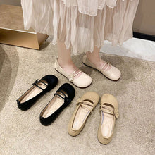 Clara Ballerines Femme – Elegant Shoes with Delicate Flower & Comfortable Double Strap