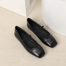 Maggie Women's Ballerinas – Elegant & Modern Metallic Square Toe Shoes