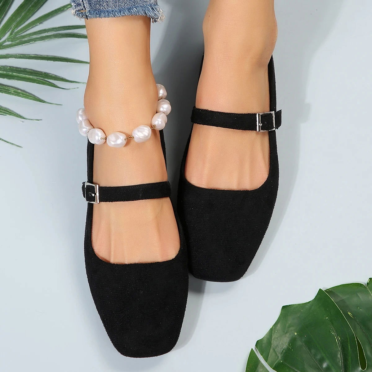 Kamila Women's Ballerinas – Elegant Shoes with Single Strap & Daily Comfort