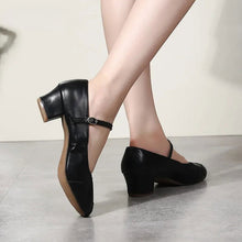 Charlotte Ballerines Femme – Elegant Low Heel Shoes & Comfortable Adjustable Strap