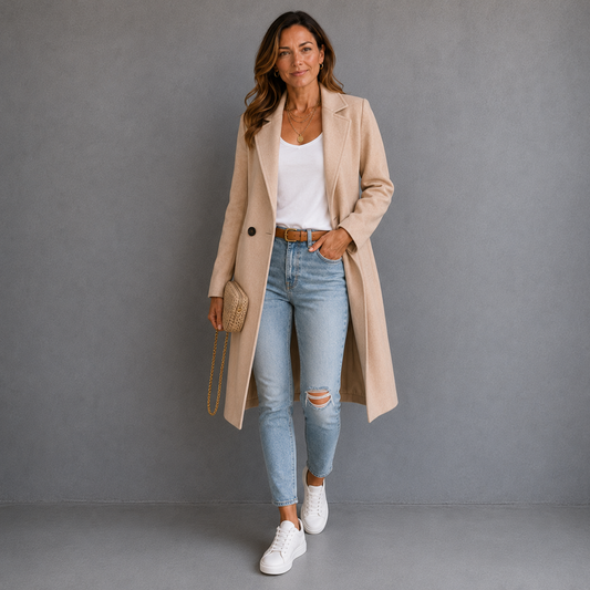 Élodie Beaumont | Double-Breasted Coat For Women