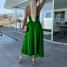 Bibiane Midi Dress Women – Modern Cutouts, Side Slit & Light Flowing Skirt
