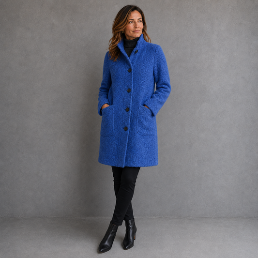 Isabelle Laurent | Luxury Wool Blend Coat For Women