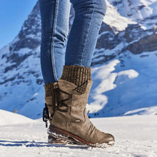 Juliana Snow Boots Women – Mid-High Winter Boots in Durable PU Leather & Sturdy Sole