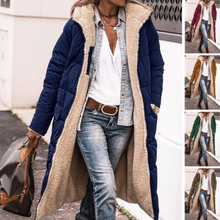 Rosalie Women's Winter Coat – Long Reversible Fleece Coat with Warm and Chic Hood