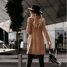 Gracelynn Trench Coat Reversible Wool Blend for Women – Elegant Long Coat with Silver Buttons