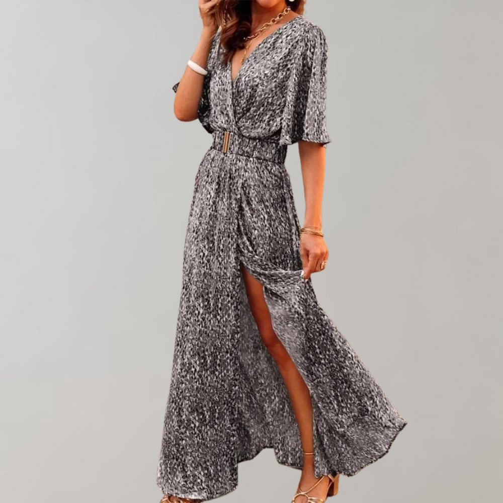 Laurette Summer Dress Women – Wrap Style & Breathable Polyester for Spring-Summer
