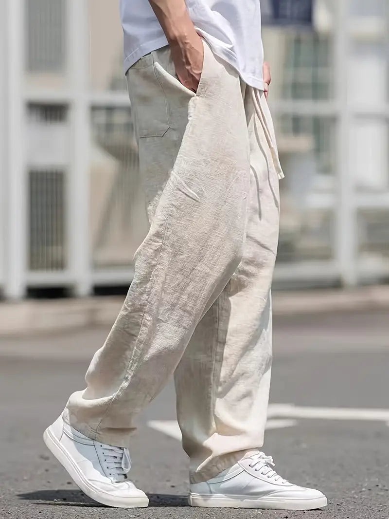 Linen Pants for Men Liam – Loose Summer Pants with Breathable Comfort & Durable Design