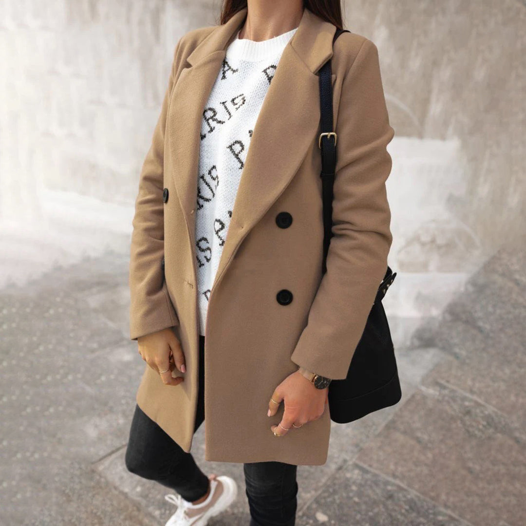 Soleil Women's Coat – Long Elegant & Comfortable Winter Coat with Chic Style