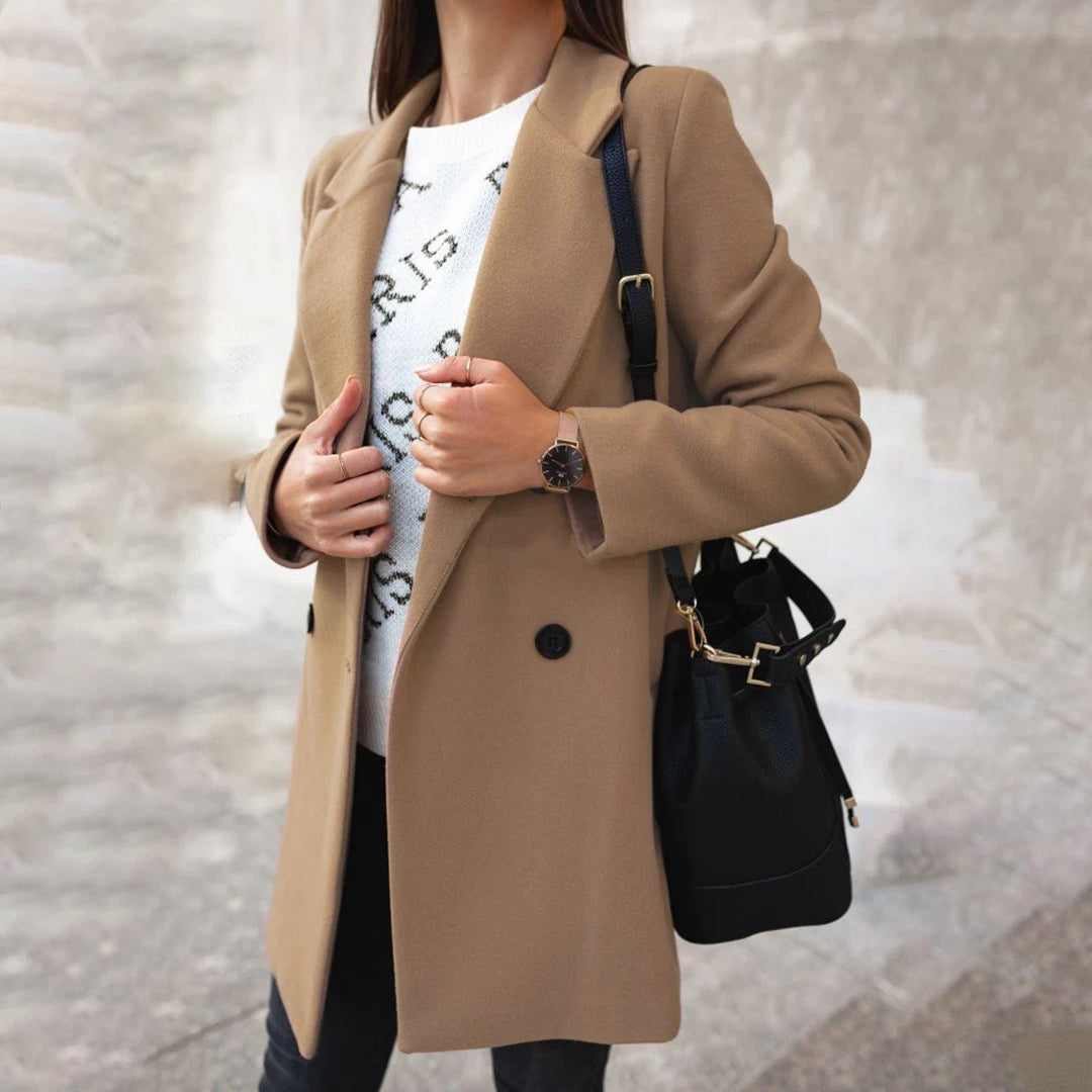 Soleil Women's Coat – Long Elegant & Comfortable Winter Coat with Chic Style
