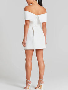 Haziel Cocktail Dress Women – Sleeveless Skater Dress with Boat Neckline, Belt & Elegant Cut