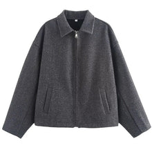 Camille Women's Short Jacket – Cropped Jacket in Mixed Wool with Chic Minimalist Style