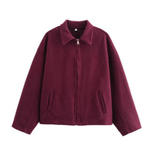 Camille Women's Short Jacket – Cropped Jacket in Mixed Wool with Chic Minimalist Style