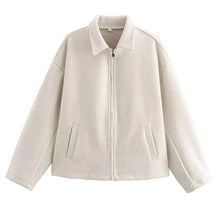Camille Women's Short Jacket – Cropped Jacket in Mixed Wool with Chic Minimalist Style