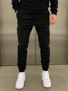 Stefan Men's Pants – Cargo Jogger Fit with Elastic Waist & Practical Pockets