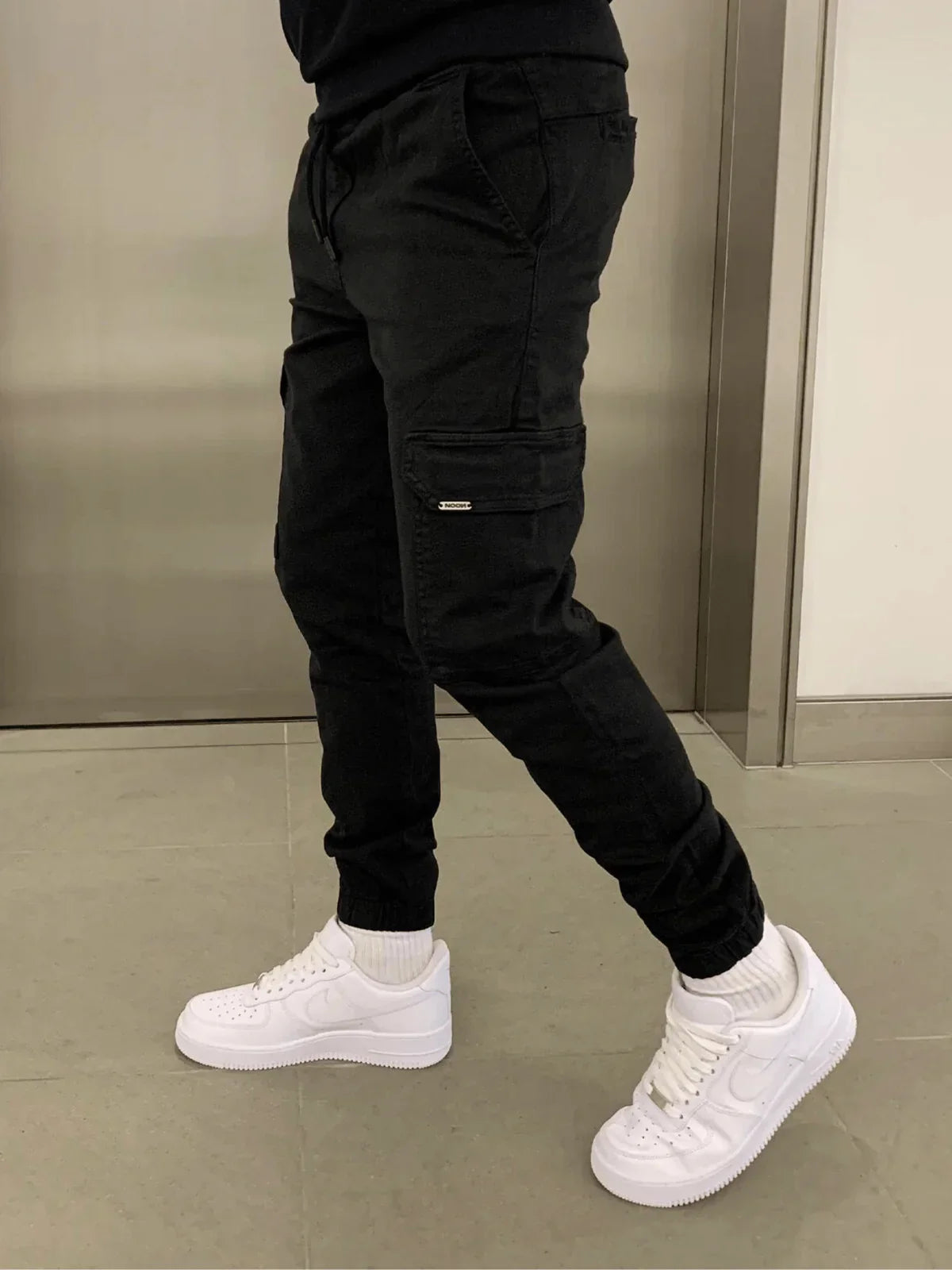 Stefan Men's Pants – Cargo Jogger Fit with Elastic Waist & Practical Pockets