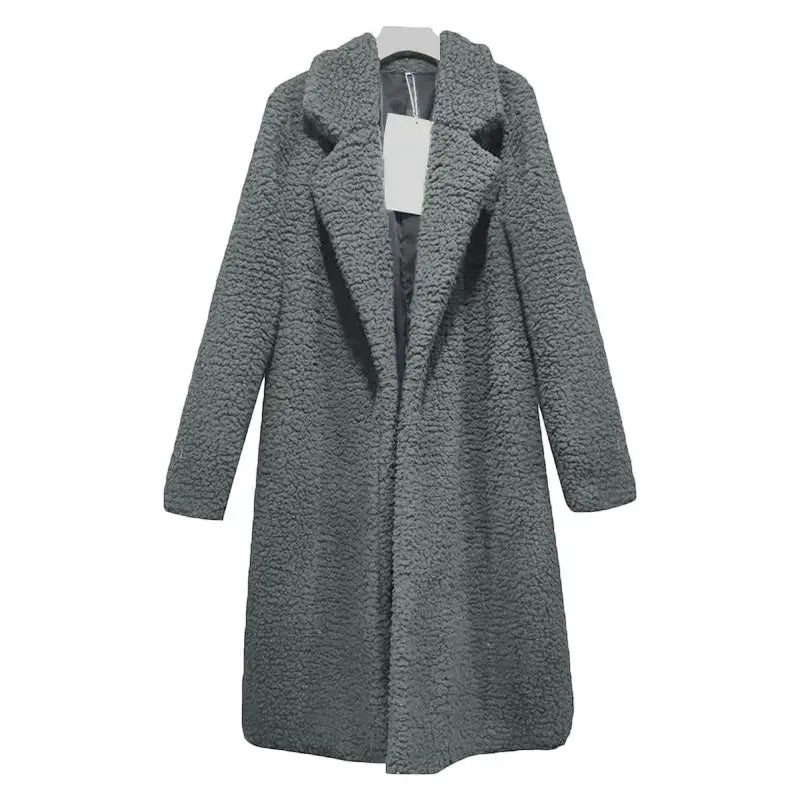 Elara Long Coat Women – Comfortable Loose Fit & Winter Protection