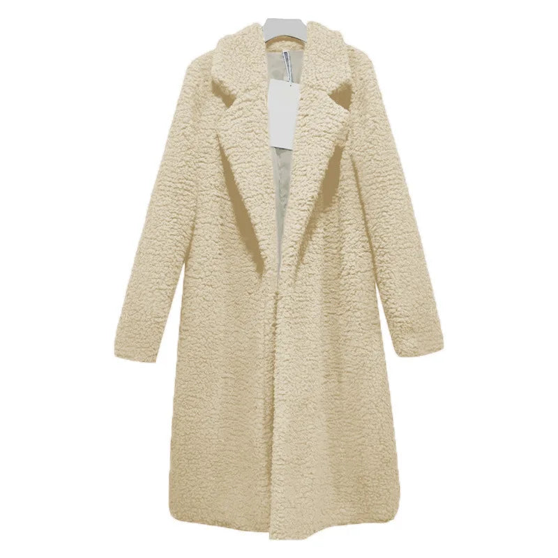 Elara Long Coat Women – Comfortable Loose Fit & Winter Protection