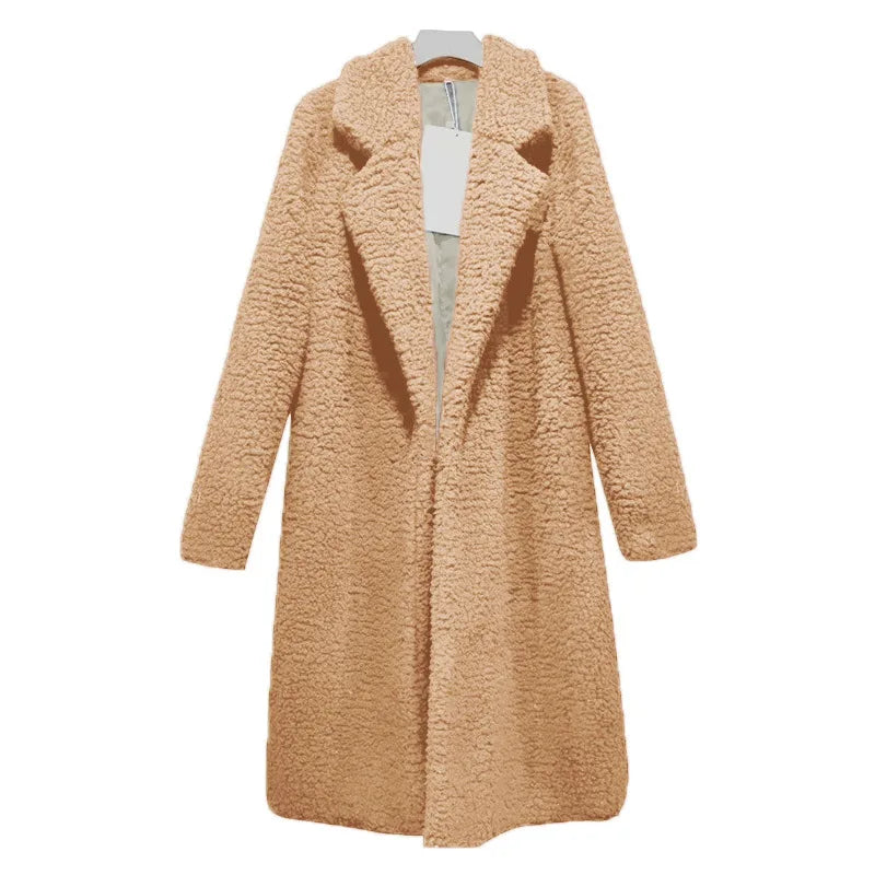 Elara Long Coat Women – Comfortable Loose Fit & Winter Protection