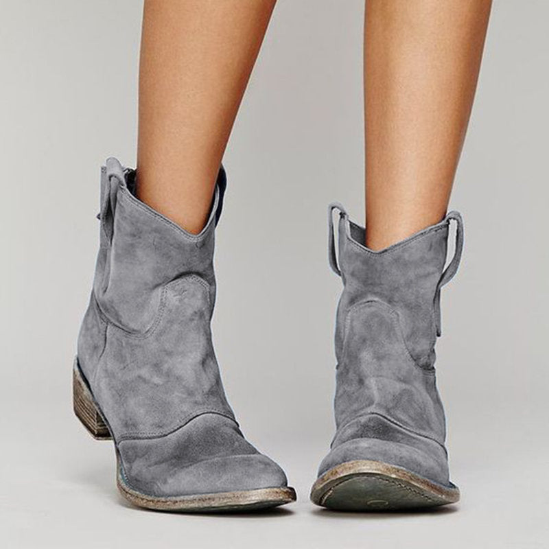 Charlotte Women's Boots – Luxurious Suede Boots with Comfortable & Elegant Wedge Heel