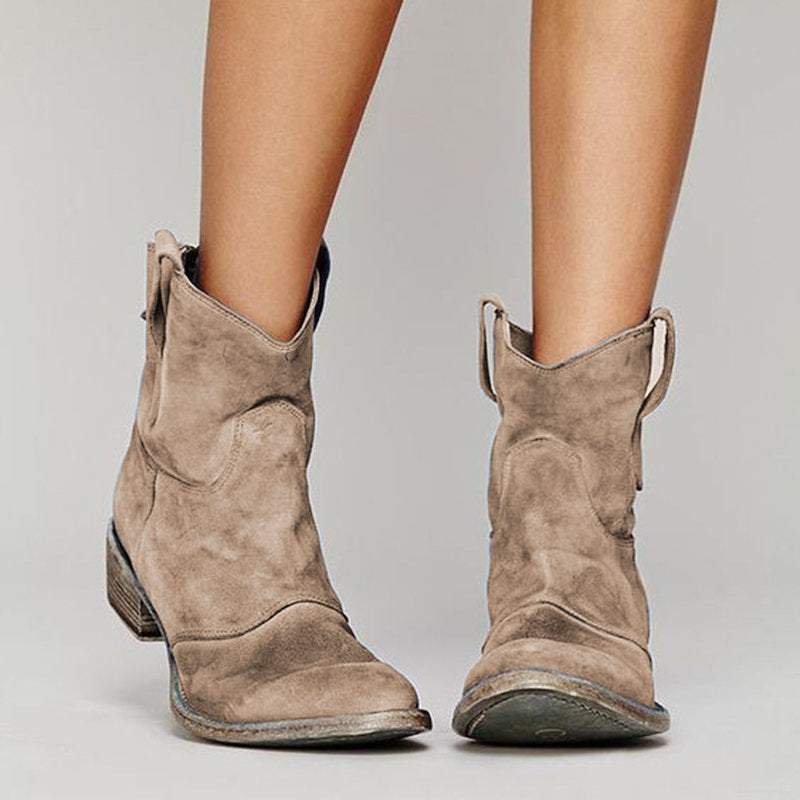 Charlotte Women's Boots – Luxurious Suede Boots with Comfortable & Elegant Wedge Heel