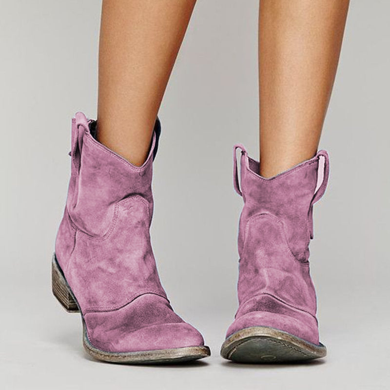 Charlotte Women's Boots – Luxurious Suede Boots with Comfortable & Elegant Wedge Heel