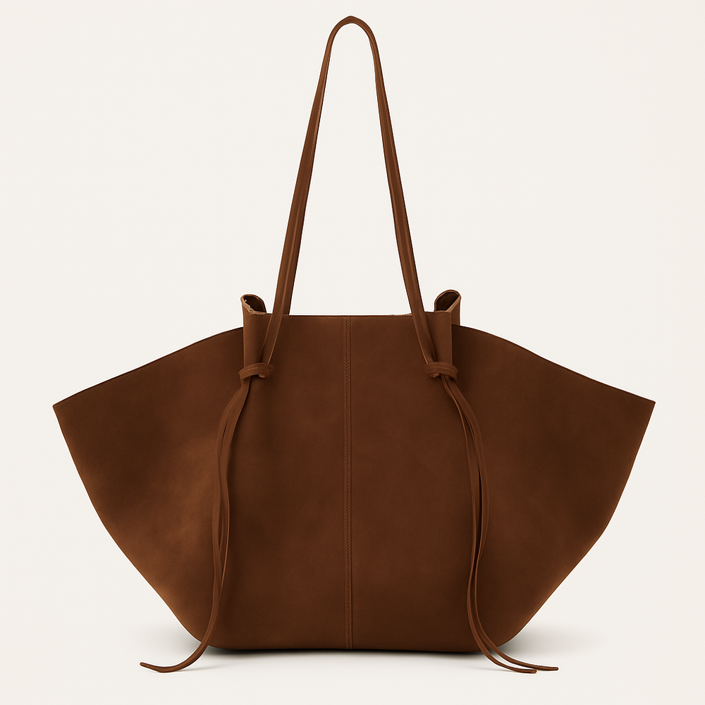Lydia Sac Cabas Femme – Large Size in Soft Suede, Elegant & Bohemian Chic Style