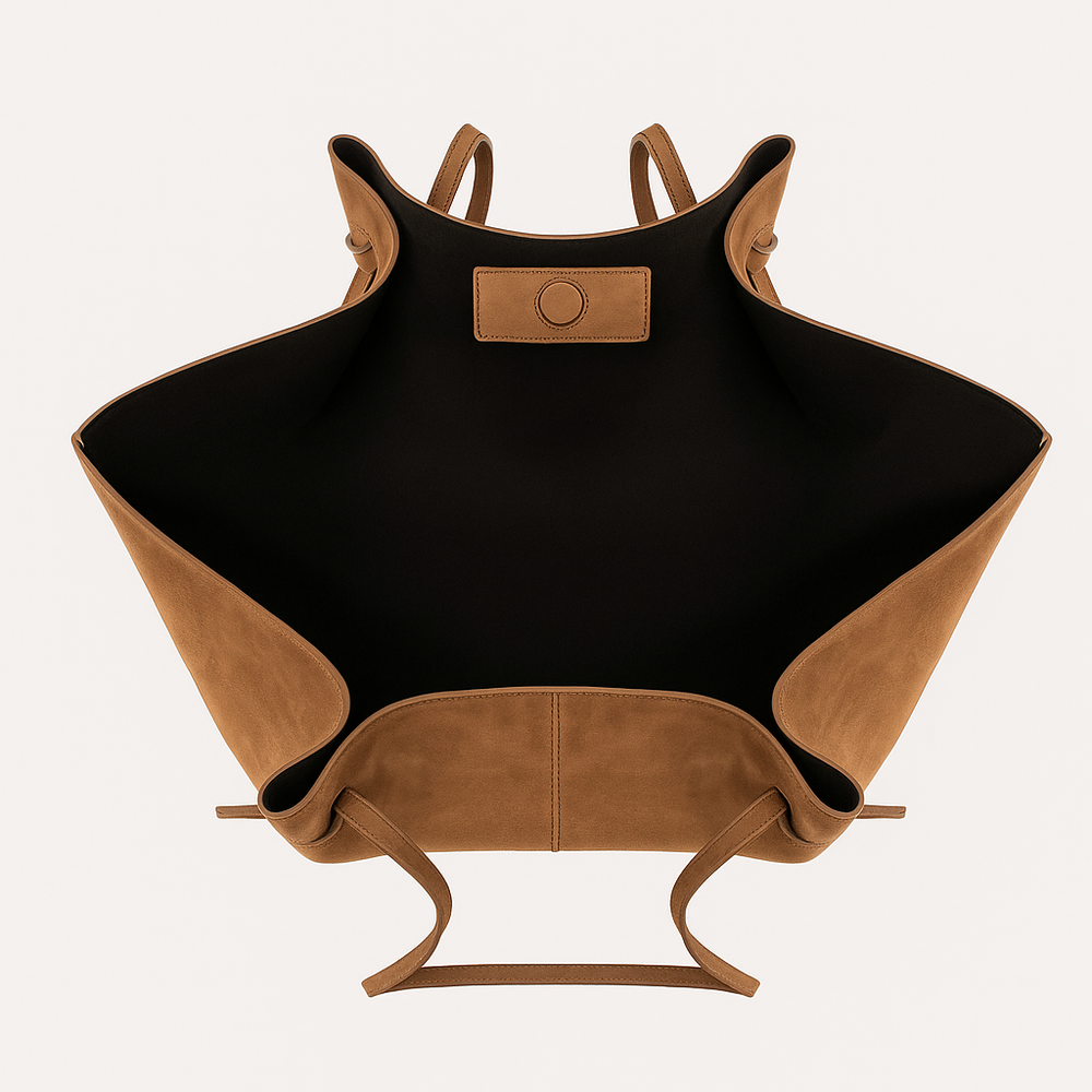 Lydia Sac Cabas Femme – Large Size in Soft Suede, Elegant & Bohemian Chic Style