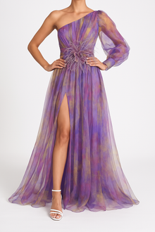 Eunice Long Evening Dress Woman – Elegant Maxi Dress in Lightweight Fabric for Summer