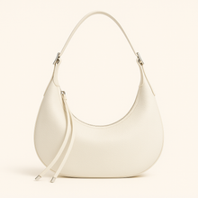 Ailany Sac Hobo Femme – Elegant Half-Moon Grained Faux Leather with Adjustable Handle